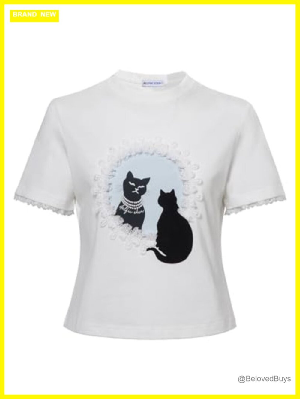 Womens Y2K Cat Graphic Crop Tee Slim Fit Grunge Short Sleeve T-Shirt
